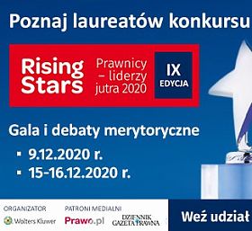 Już 15 grudnia Gala Konkursu Rising Stars. Prawnicy – Liderzy jutra 2020
